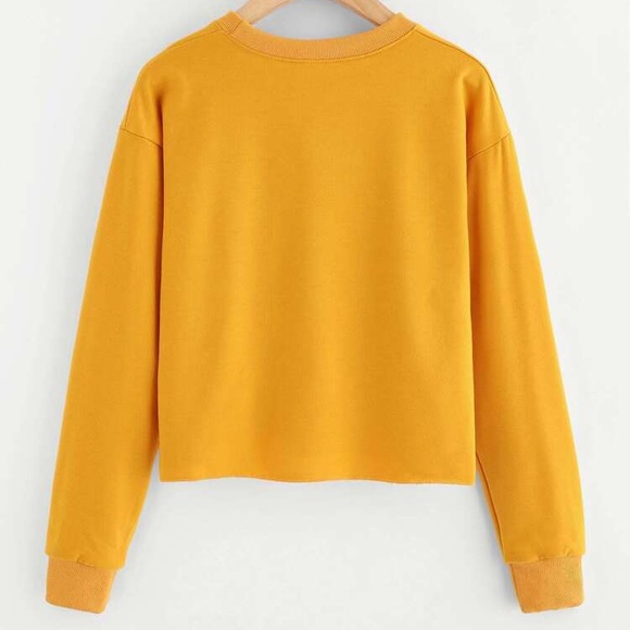 SHEIN Cropped Crewneck Sweatshirt - Picture 4 of 9